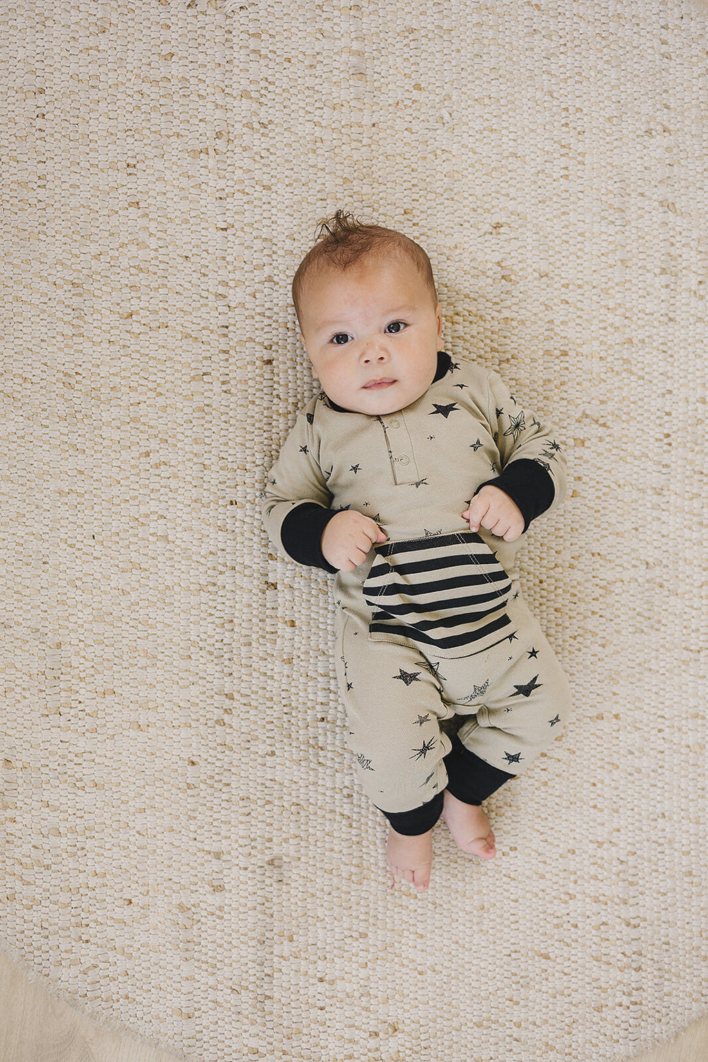 GOTS Certified Organic Cotton Playsuit - Cosmic Star