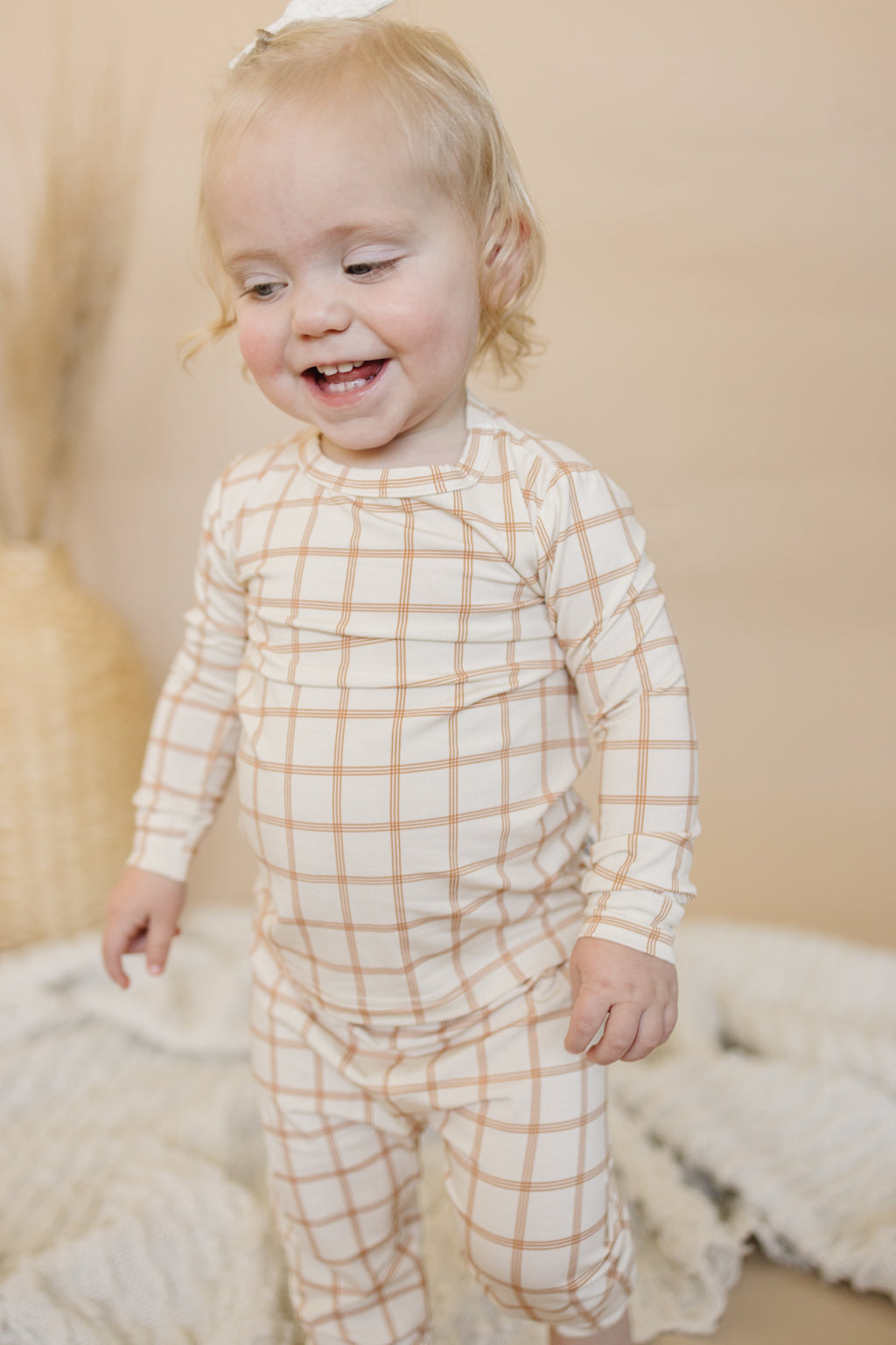 Pumpkin Plaid 2pc Bamboo Pajamas