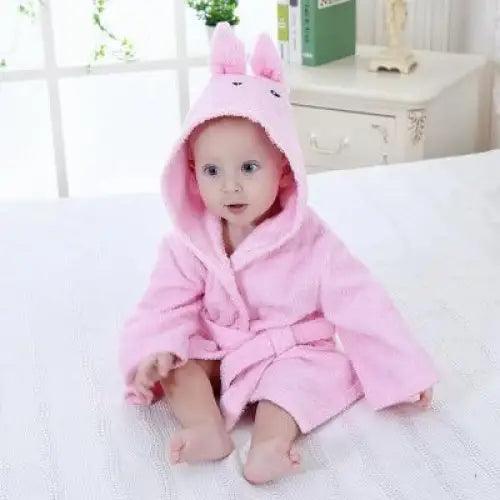 Baby Cute Mini Cartoon Bathrobes Soft Comfortable Bathrobe Warm Bath Towel For Babies Infants Beach Indoor Towel Durable Blankets
