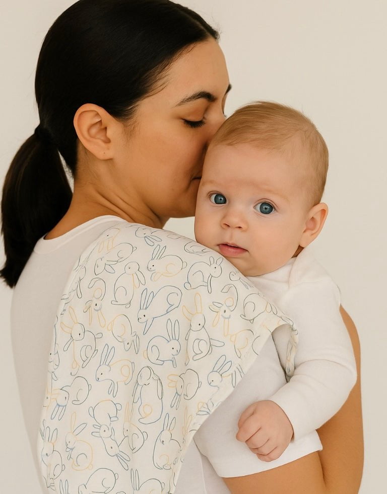 burp cloth | bunnies