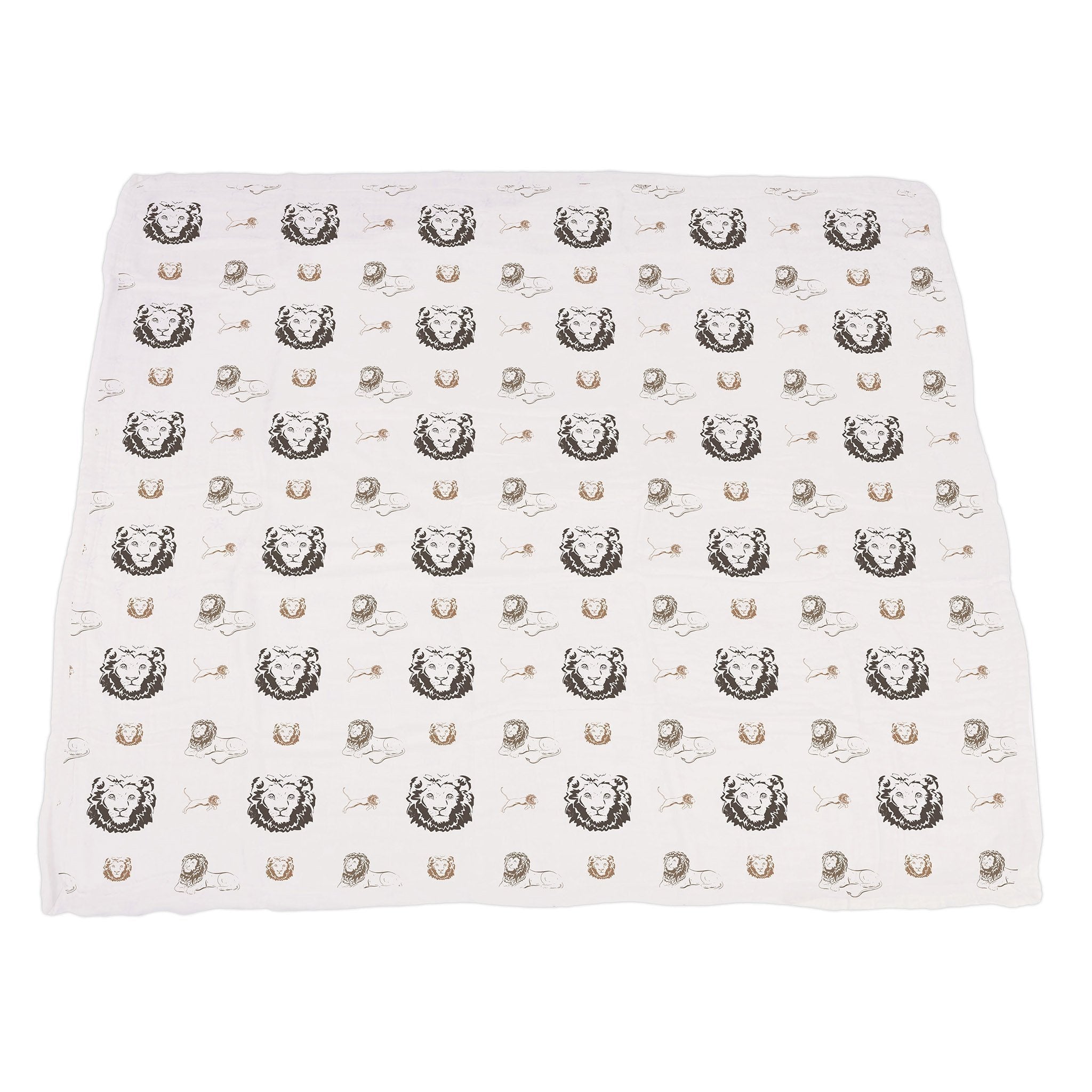 Bamboo Muslin Baby Blanket Lion Rhino Elephant Swaddle