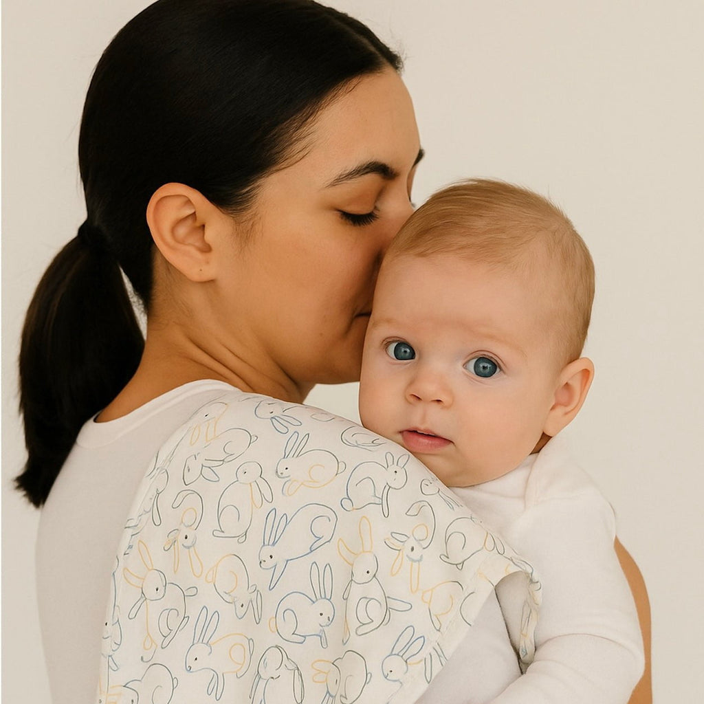 burp cloth | bunnies