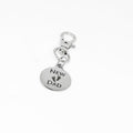 New Dad Clip On Charm Stainless Steel Engraved Keychain Gift For New Father Baby Announcement Keepsake Dad To Be Gift Fatherhood Jewelry