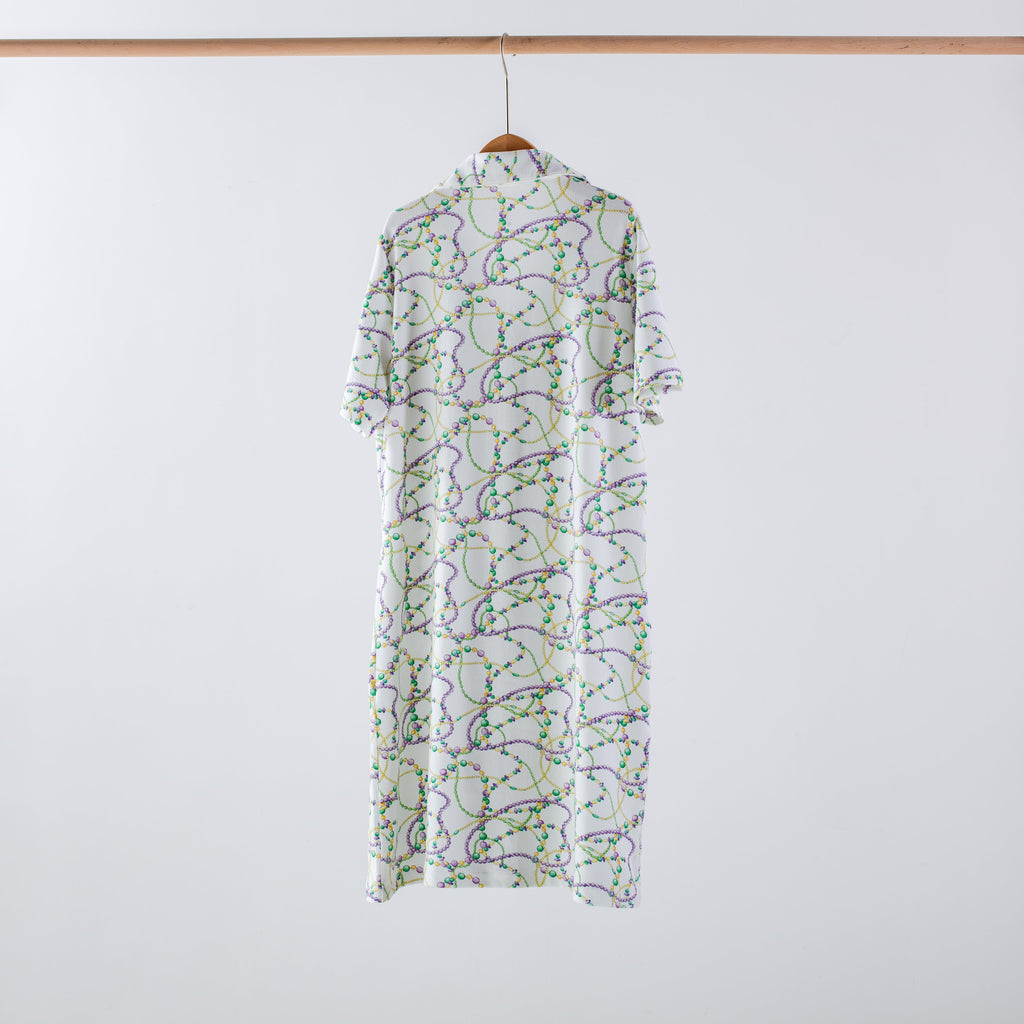 Just Here for the Beads Women's Organic Cotton Mardi Gras Pajamas