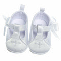 Booulfi Baby Girls Baptism Christening Shoes Booties White Size 12-18 Months