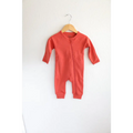 Coral Organic Cotton Baby Zipper Sleeper