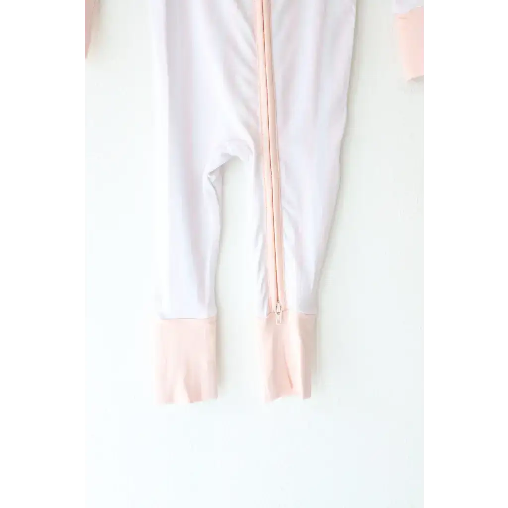 Pink Striped Bamboo Baby Sleeper