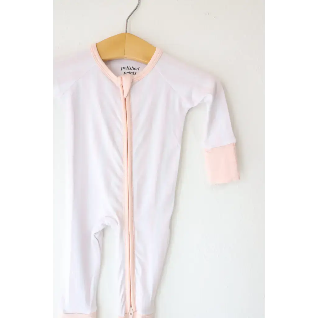 Pink Striped Bamboo Baby Sleeper